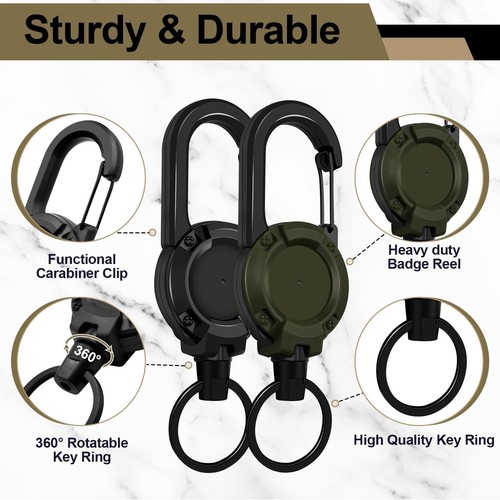 3pcs retractable keychain - 3pcs,