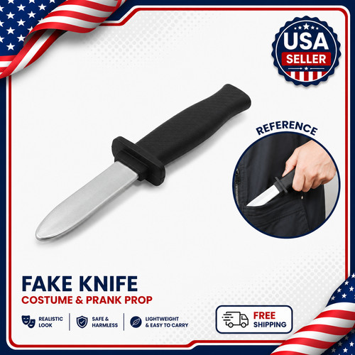 Retractable fake knife prank - fake,
